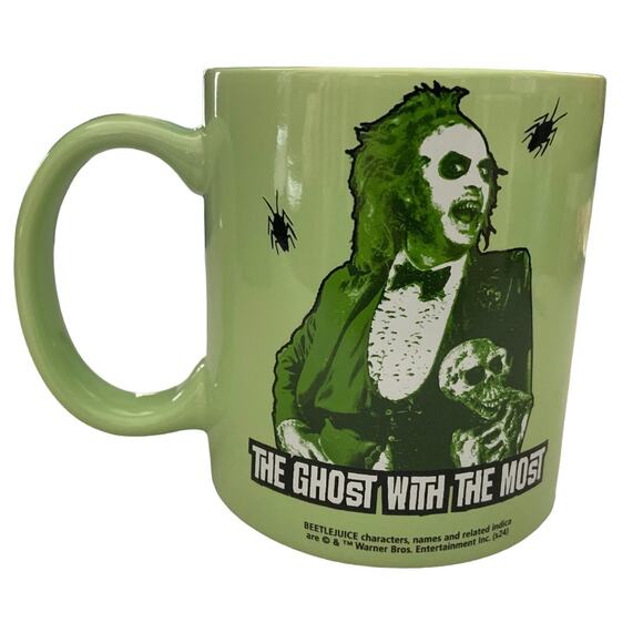 Limited Edition Coffee Mug “Beetlejuice” The Ghost With The Most Christmas Gift - Picture 1 of 6